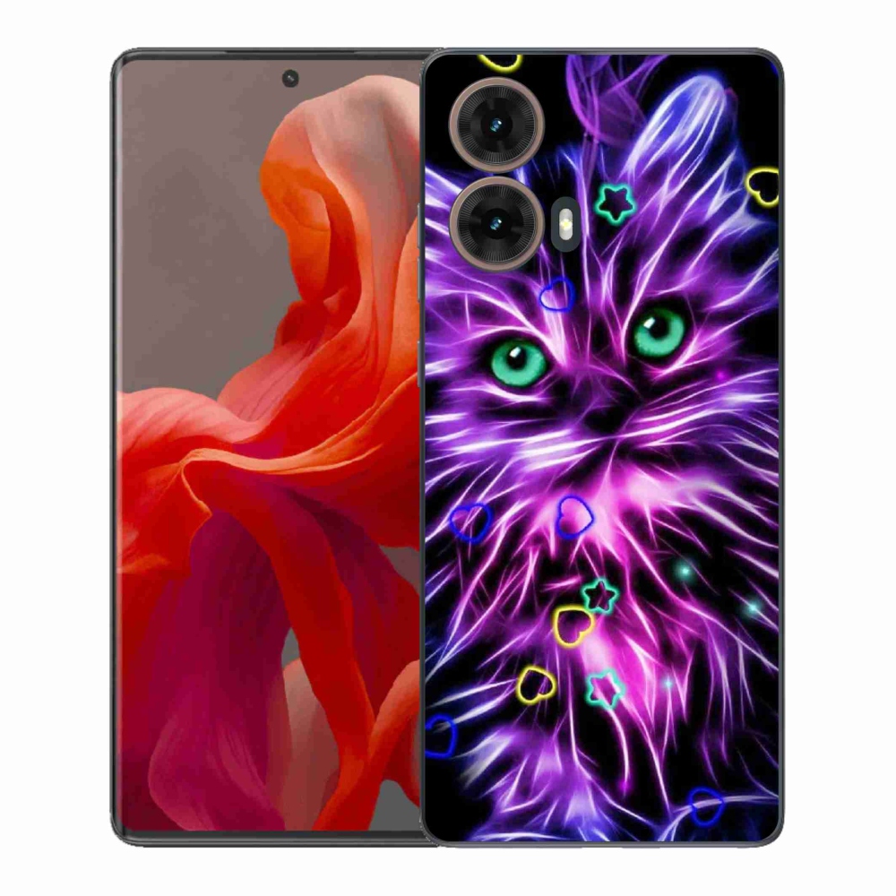 Zselés borítás mmCase a Motorola Moto G85 5G készülékhez - absztrakt macska