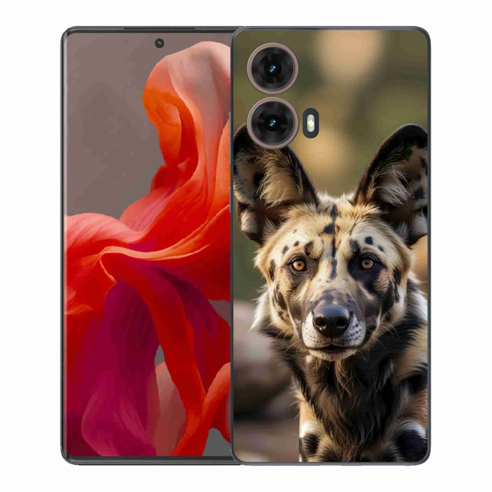 Gél borítás mmCase Motorola Moto G85 5G - Afrikai vadkutya számára