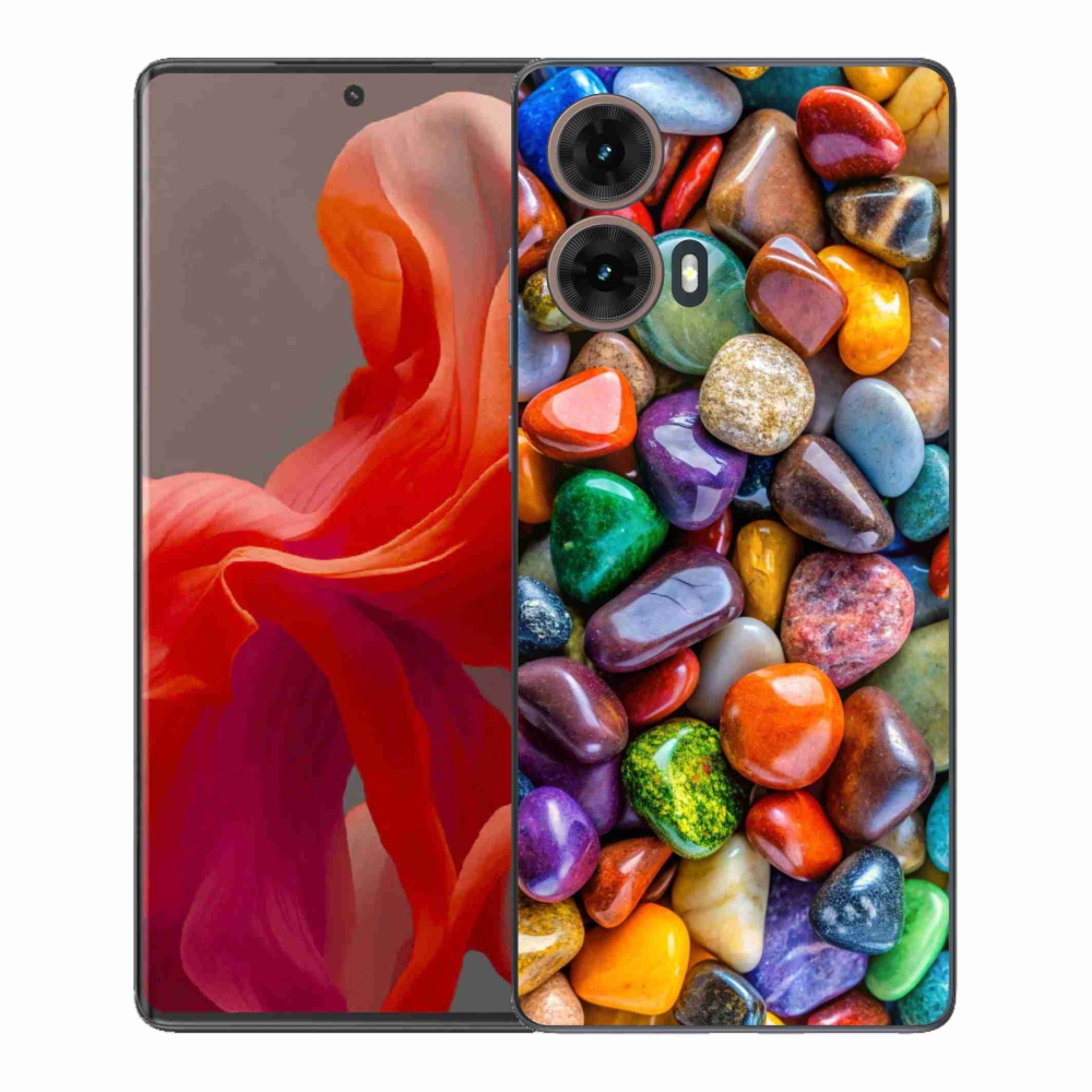 Zselés borítás mmCase Motorola Moto G85 5G - színes strasszkövekhez