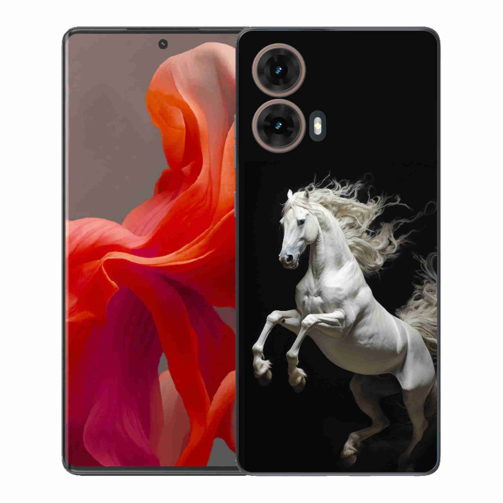 Gél védőburkolat mmCase Motorola Moto G85 5G - fehér ló 4