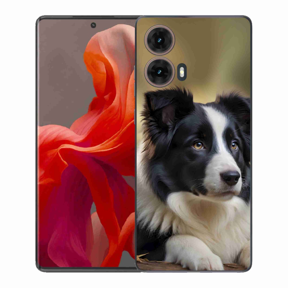 Gél védőburkolat mmCase a Motorola Moto G85 5G - border colie 2