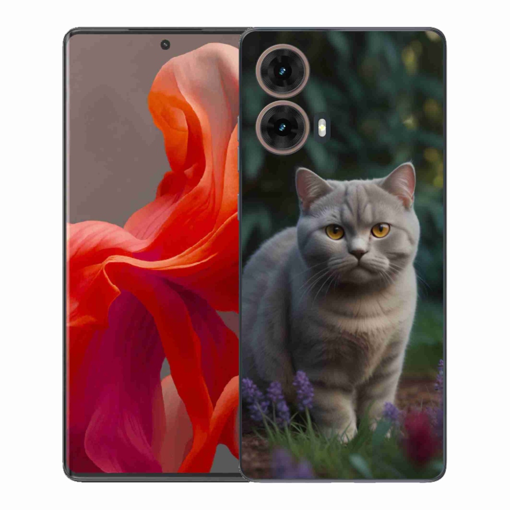 Gél védőburkolat mmCase Motorola Moto G85 5G - brit macska