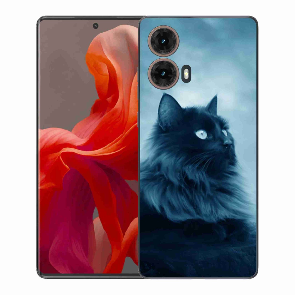 Gél védőburkolat mmCase Motorola Moto G85 5G - fekete cat 1