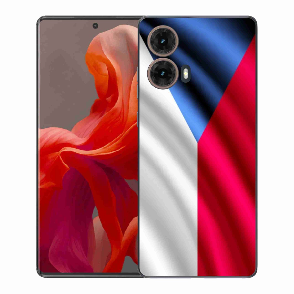 Zselés borítás mmCase a Motorola Moto G85 5G - cseh zászlóhoz
