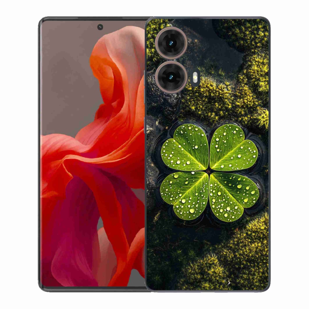 Gél borítás mmCase a Motorola Moto G85 5G készülékhez - négylevelű lóhere