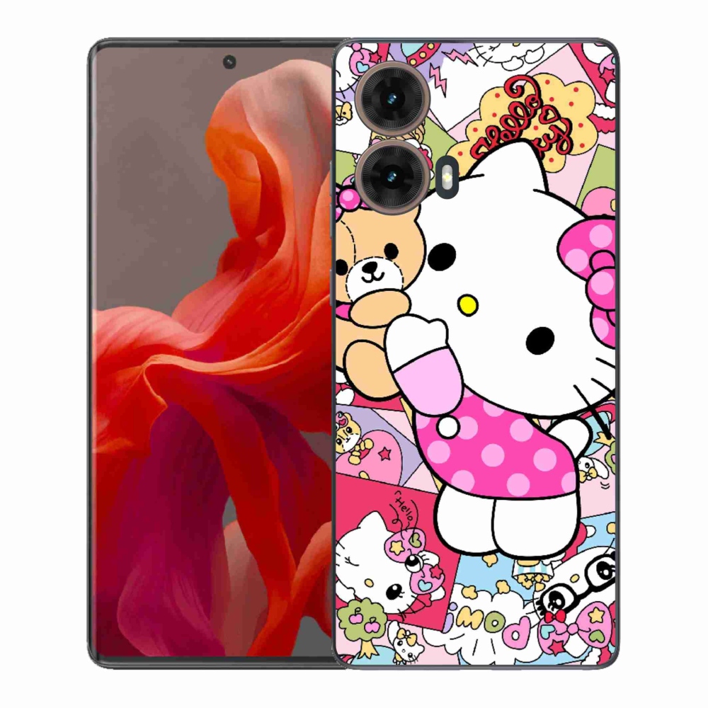 Gél védőburkolat mmCase Motorola Moto G85 5G - aranyos cica