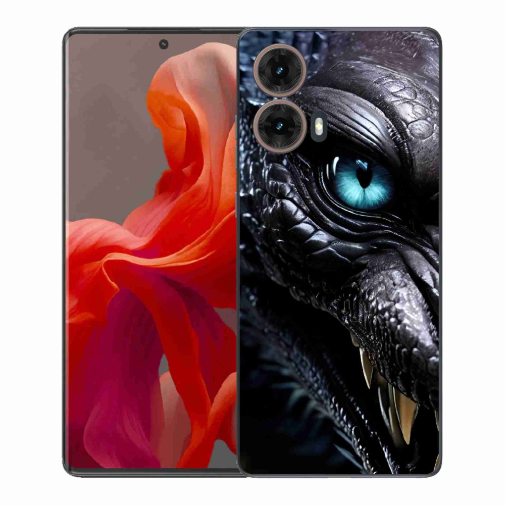 Gél védőburkolat mmCase a Motorola Moto G85 5G készülékhez - sárkány nézet