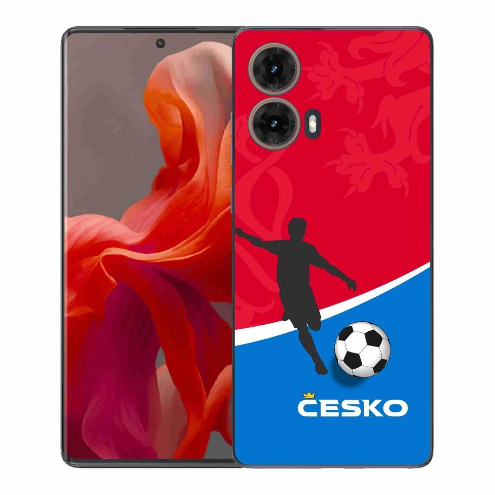 Gél védőhuzat mmCase a Motorola Moto G85 5G - foci Csehország