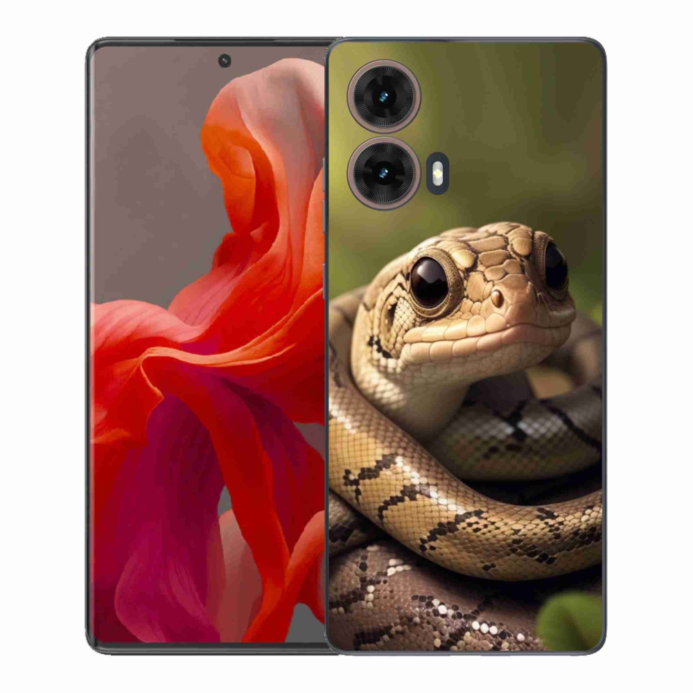 Gél védőburkolat mmCase a Motorola Moto G85 5G készülékhez - kígyó 1