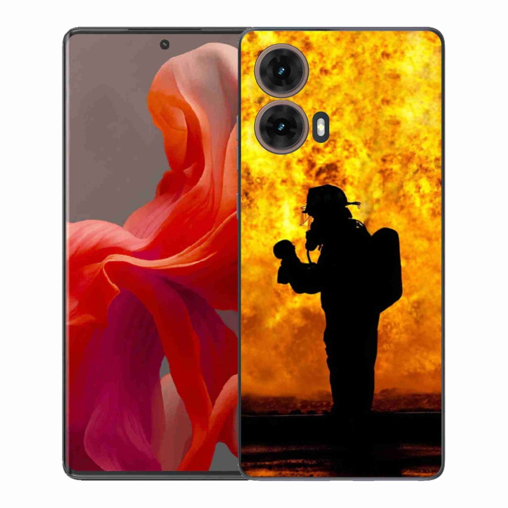 Gél védőburkolat mmCase a Motorola Moto G85 5G - tűzoltóhoz