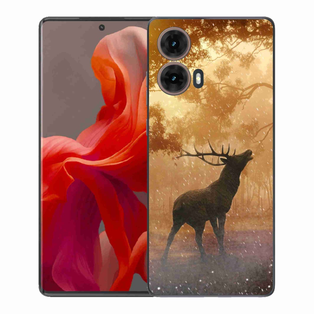 Zselés borítás mmCase a Motorola Moto G85 5G-hez - szarvas a vadászaton