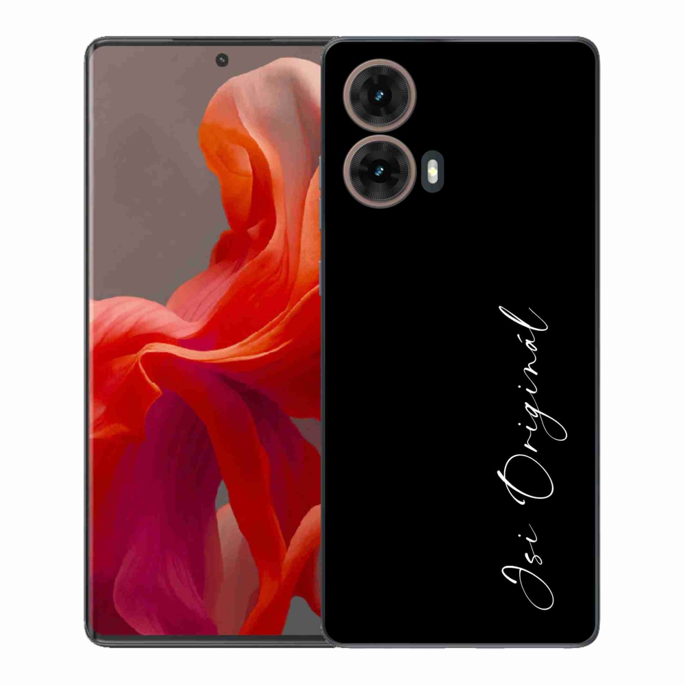 Gél borító mmCase a Motorola Moto G85 5G - te vagy az eredeti fekete háttérrel