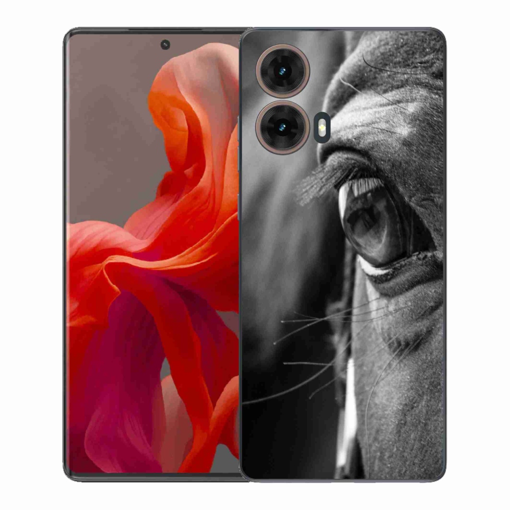 Gél védőburkolat mmCase a Motorola Moto G85 5G készülékhez - Ló nézet