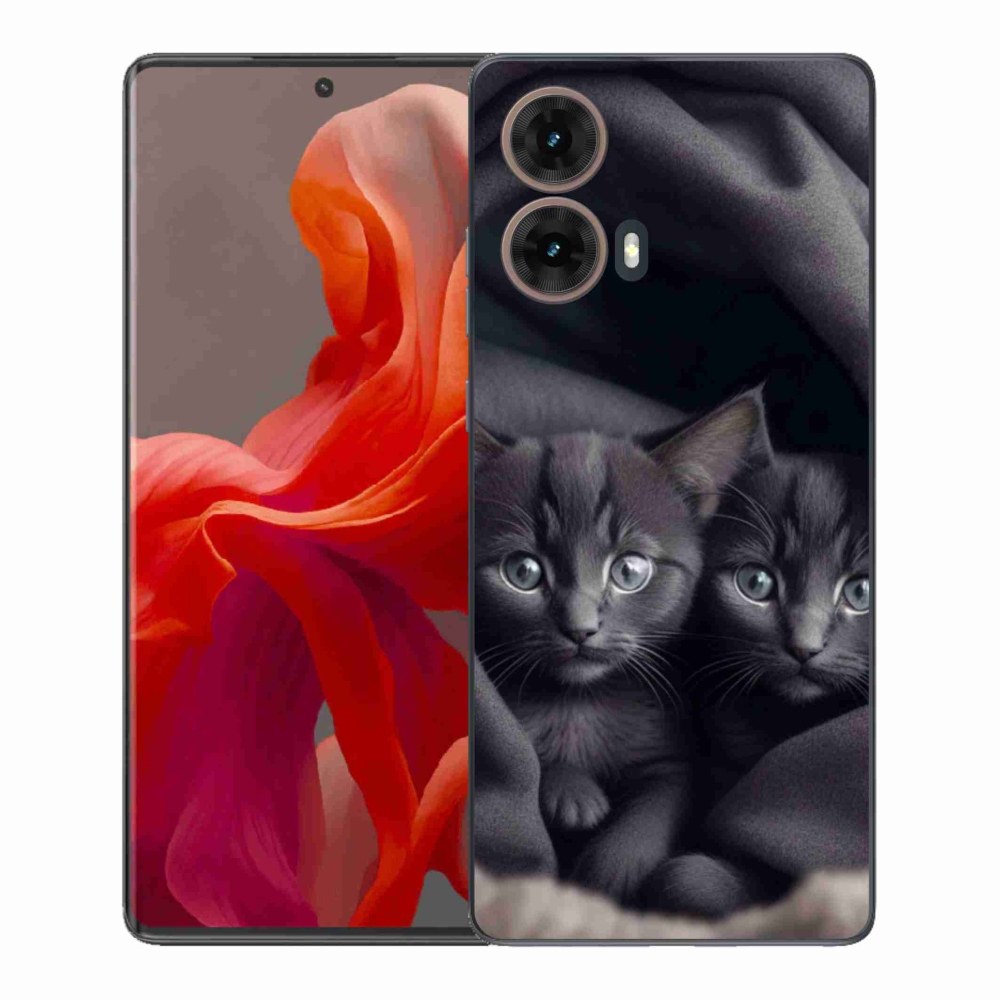 Gél védőburkolat mmCase a Motorola Moto G85 5G - cat duo számára