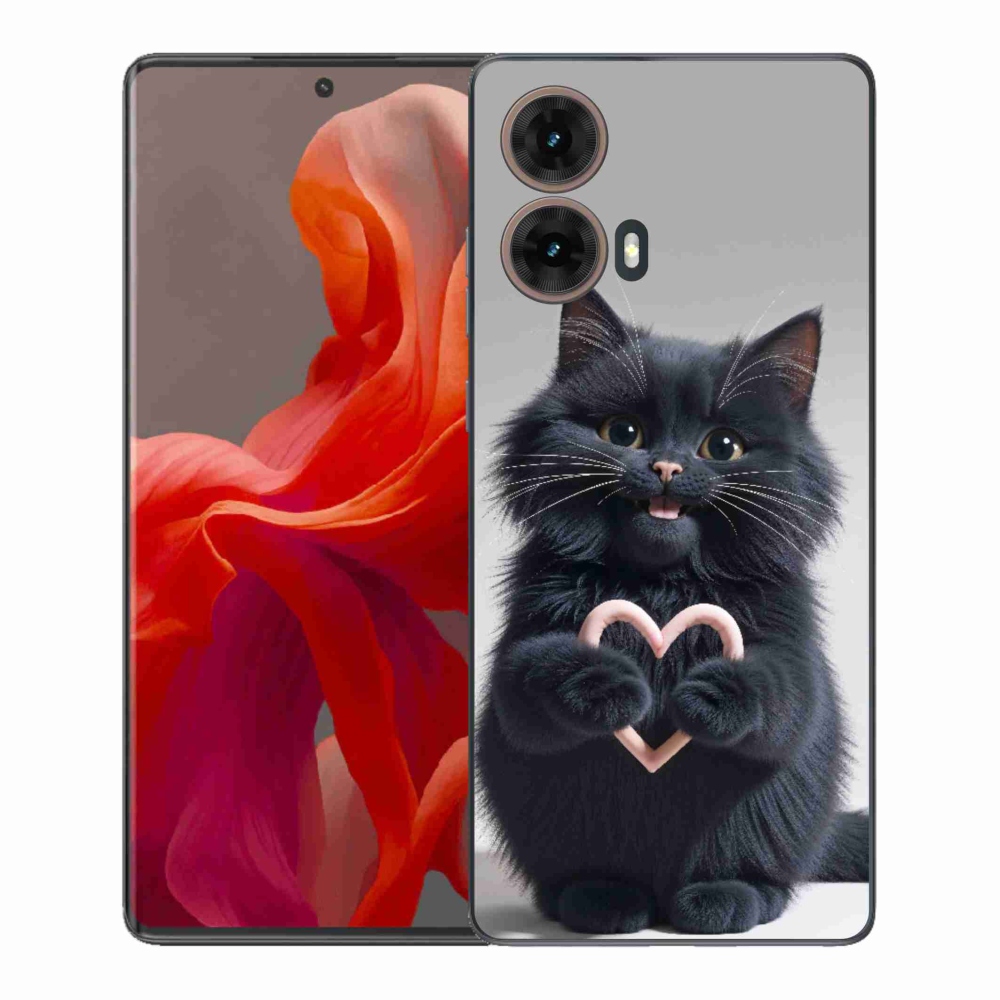Gél borítás mmCase Motorola Moto G85 5G - macska szeretet 3