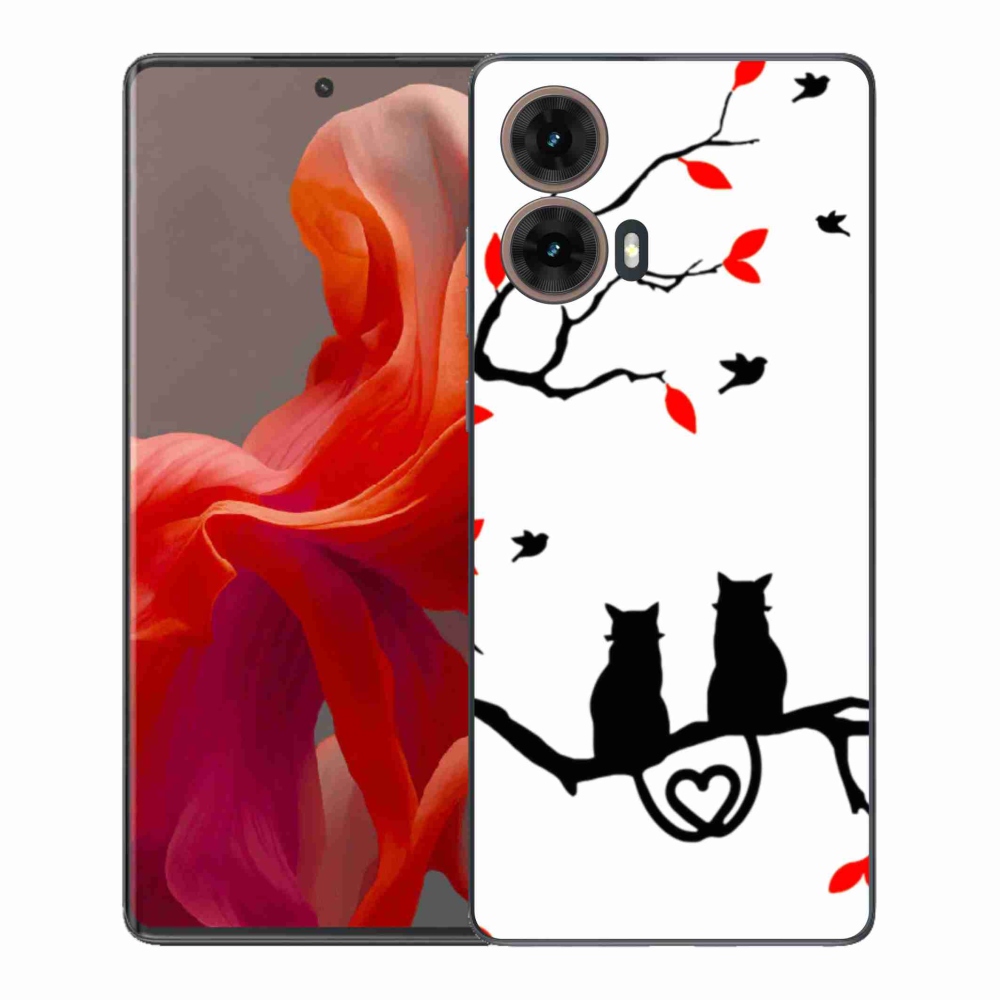 Gél borítás mmCase Motorola Moto G85 5G - macska szeretet