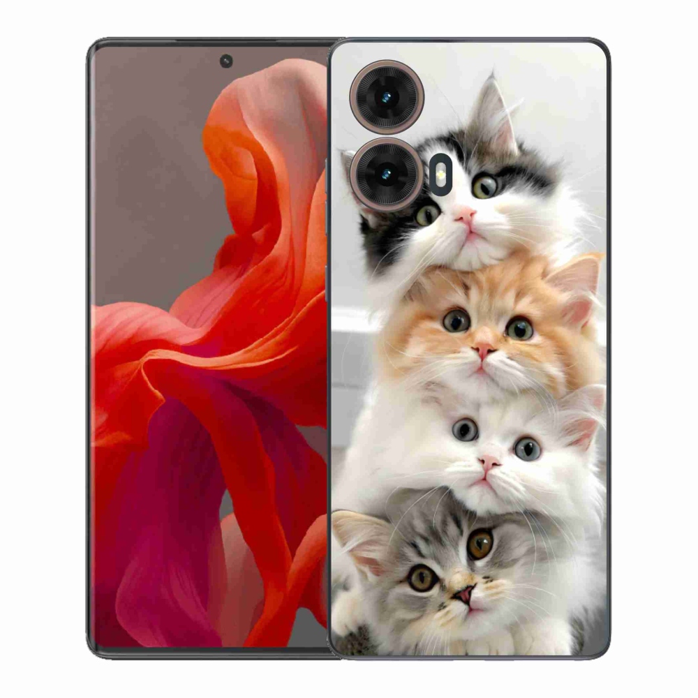 Gél védőburkolat mmCase a Motorola Moto G85 5G készülékhez - macskacsokor