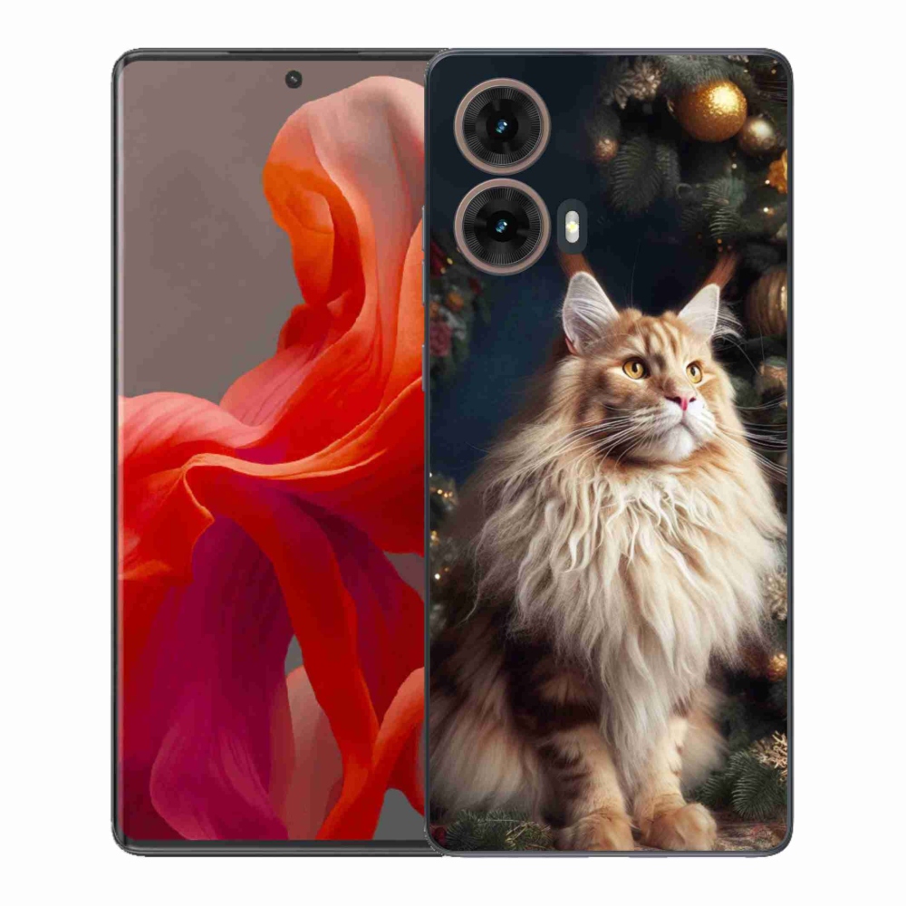 Zselés borítás mmCase a Motorola Moto G85 5G készülékhez - macska a fánál