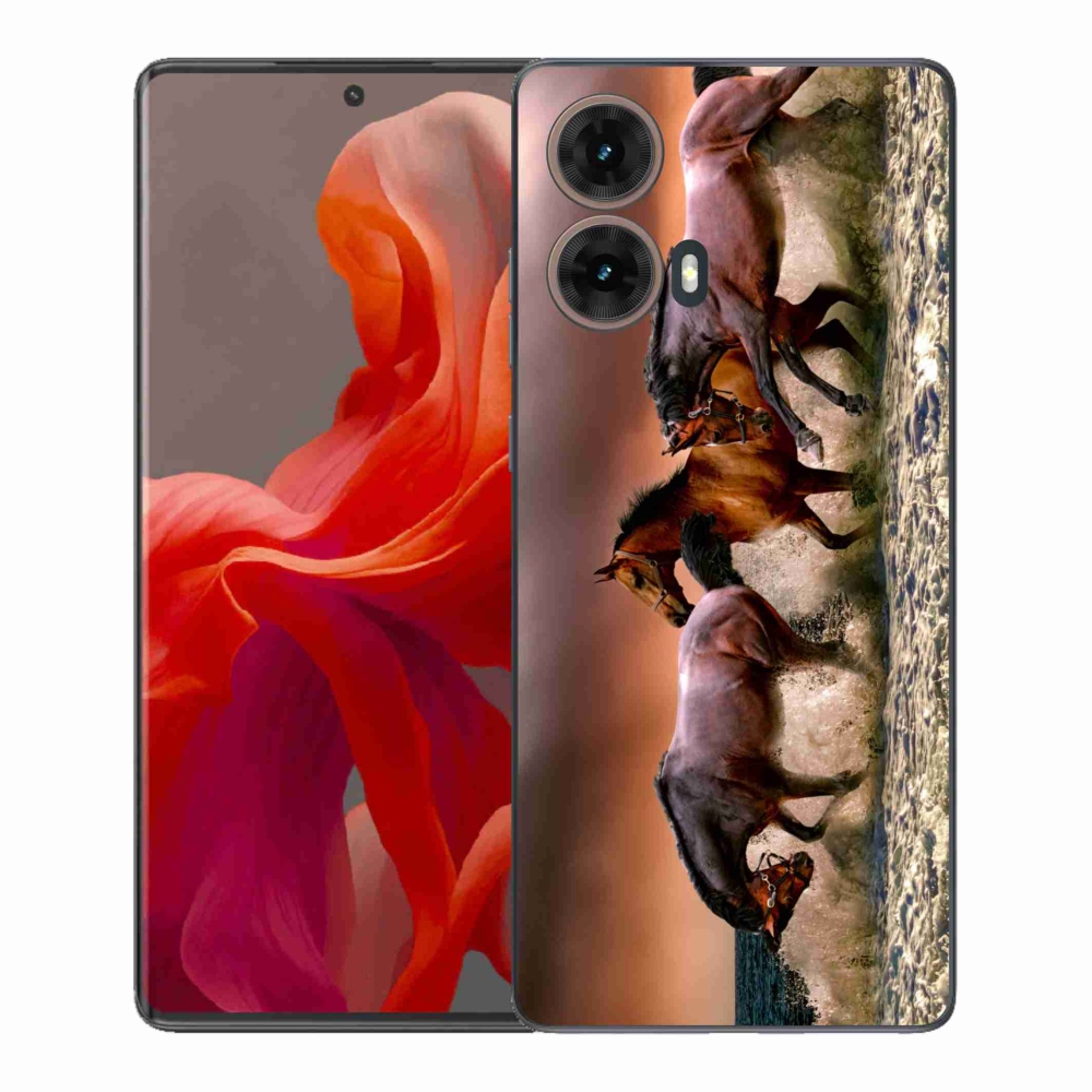 Gél védőburkolat mmCase a Motorola Moto G85 5G - lovak 1