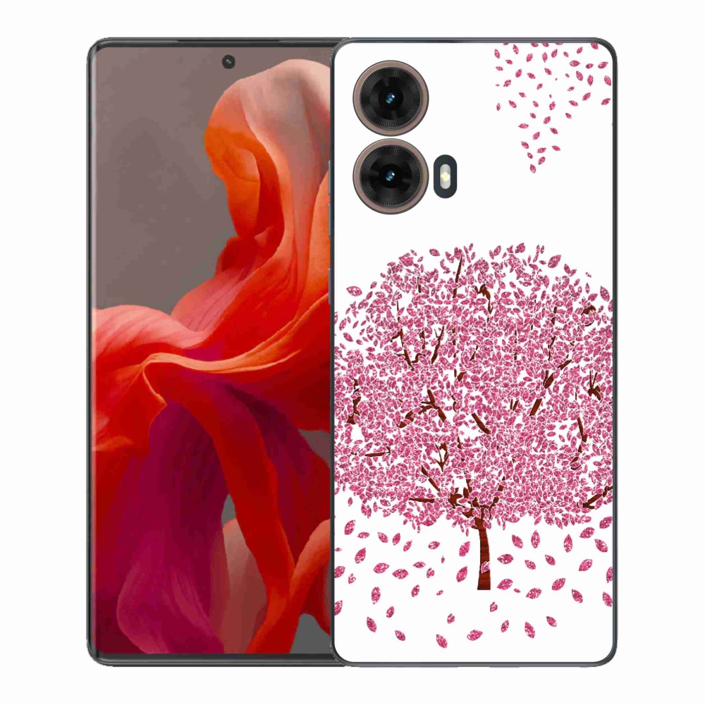 Gél borítás mmCase a Motorola Moto G85 5G készülékhez - rajzfilmfa levelekkel