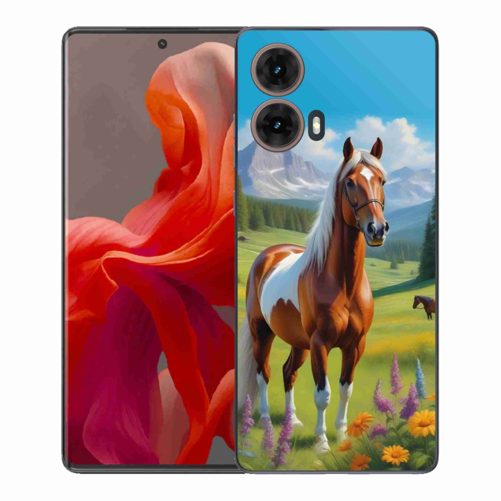 Zselés borítás mmCase a Motorola Moto G85 5G-hez - ló a réten