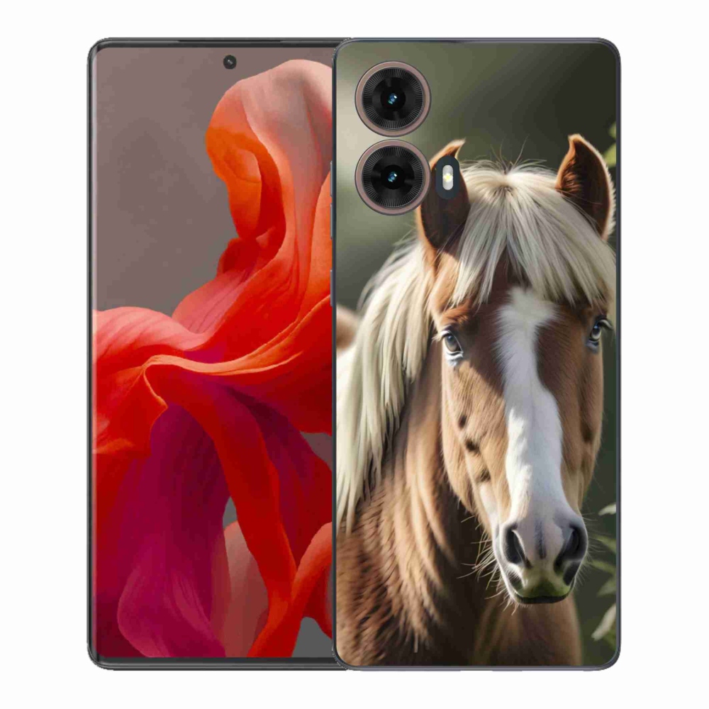 Gél borítás mmCase a Motorola Moto G85 5G számára - ló könnyű sörénnyel