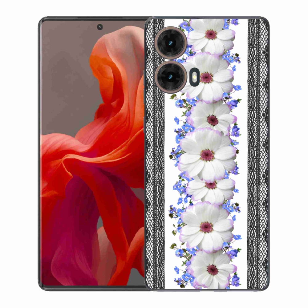 Gél védőburkolat mmCase a Motorola Moto G85 5G-hez - virágok 8