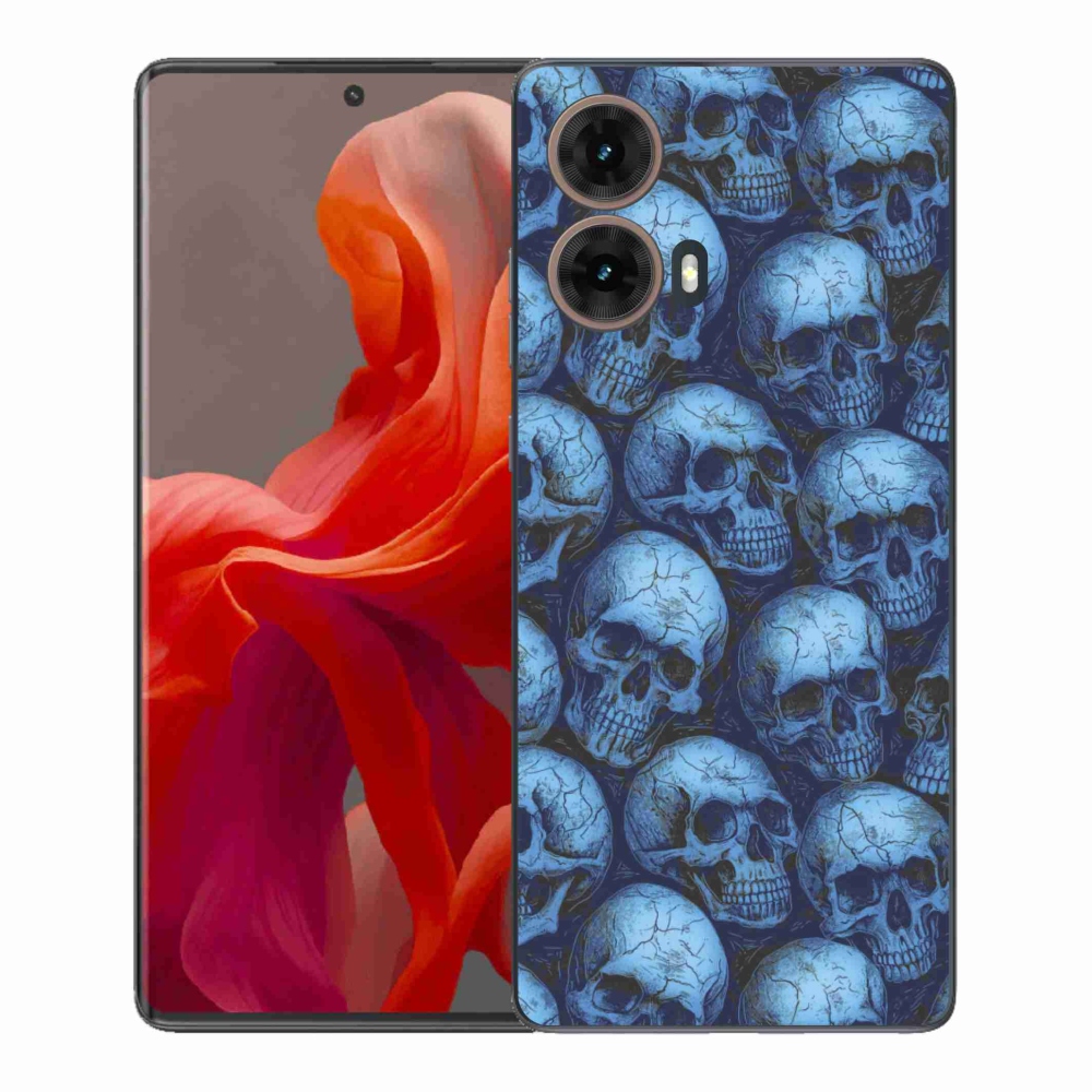 Zselés borítás mmCase Motorola Moto G85 5G - koponyákhoz