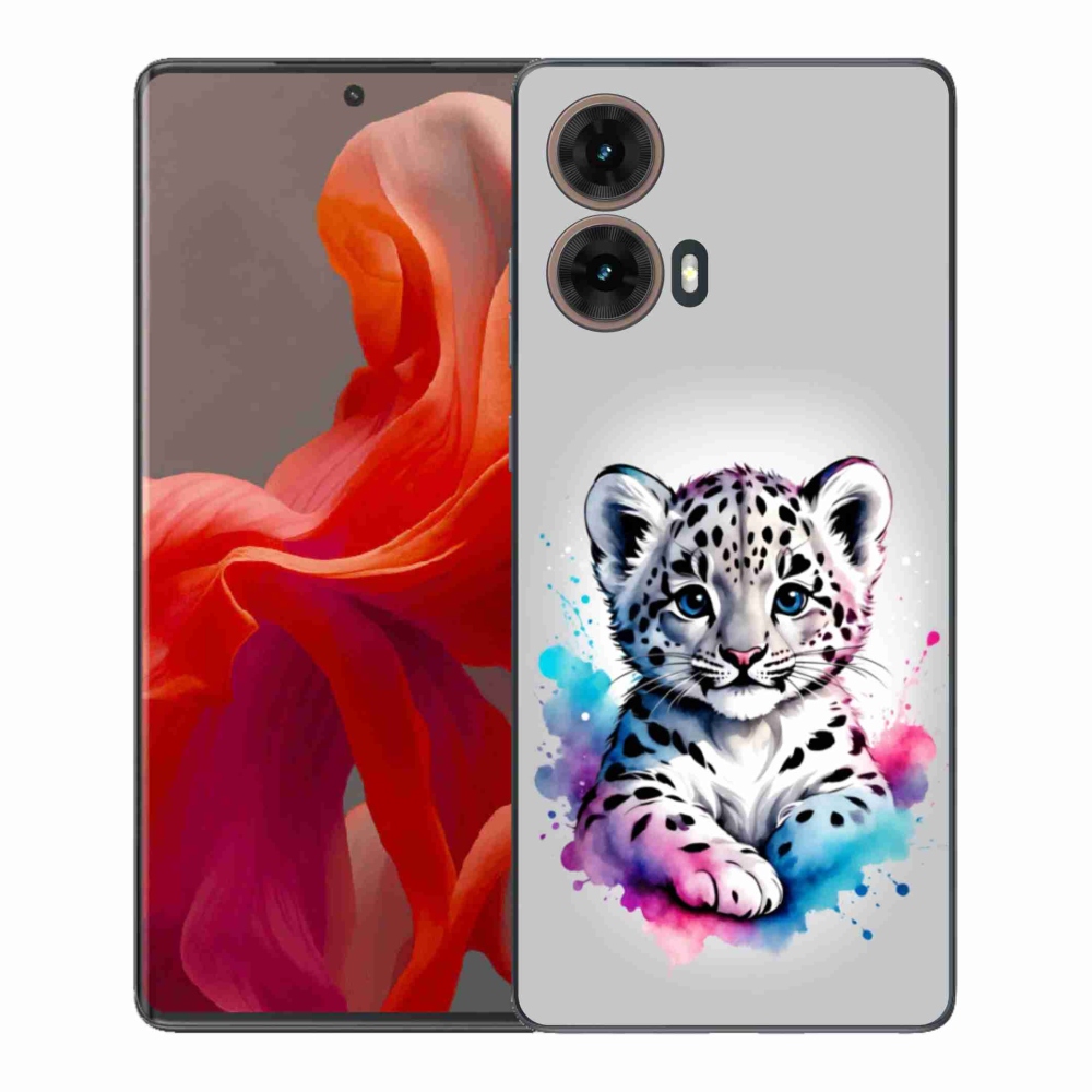 Zselés borítás mmCase Motorola Moto G85 5G - leopárd kölyökhöz