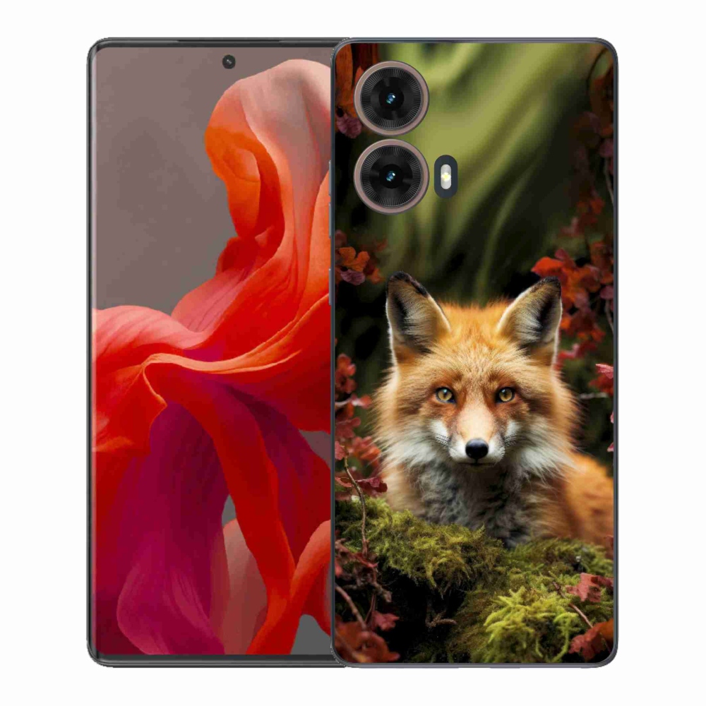 Gél borítás mmCase a Motorola Moto G85 5G készülékhez - róka az erdőben