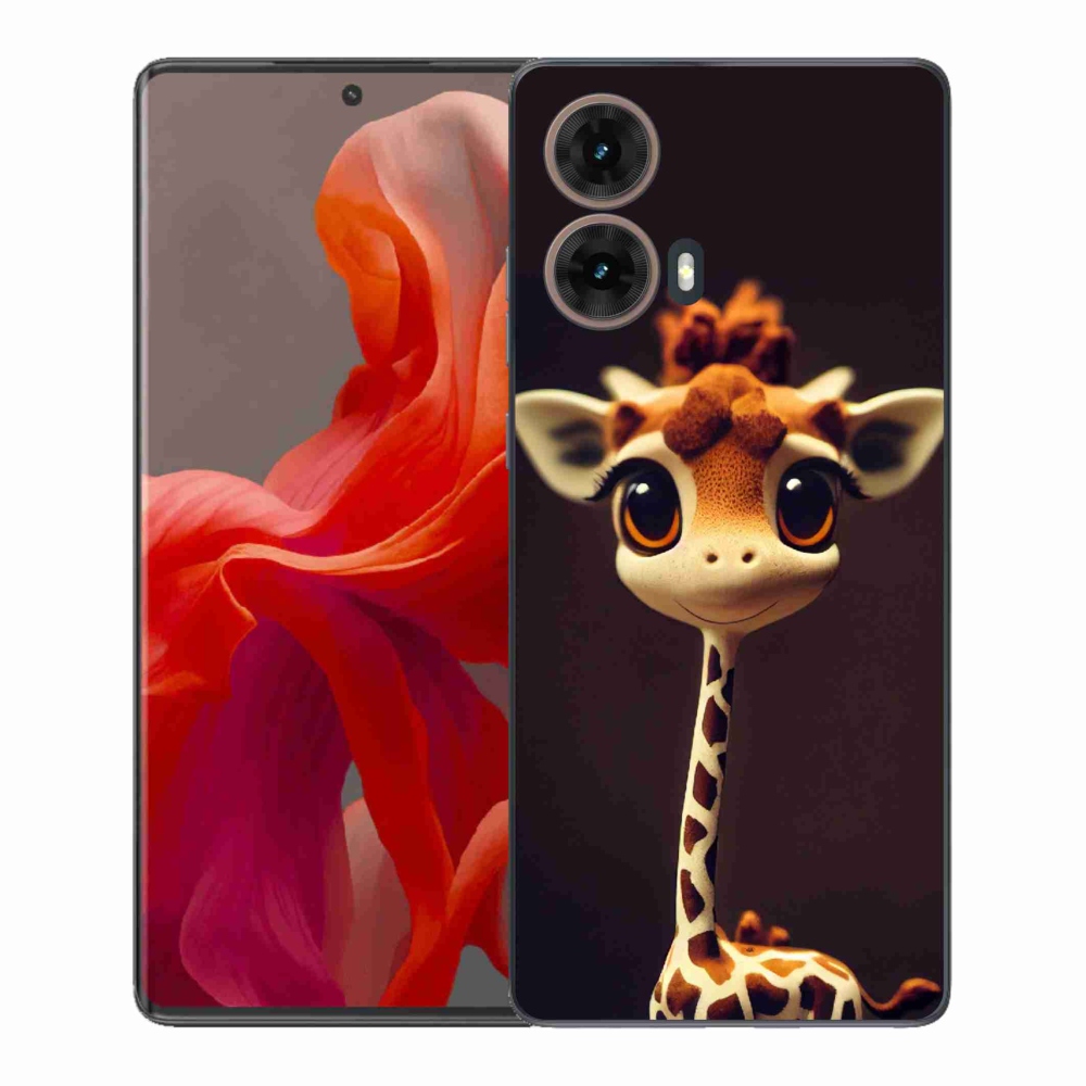 Zselés borítás mmCase a Motorola Moto G85 5G készülékhez - kis zsiráf