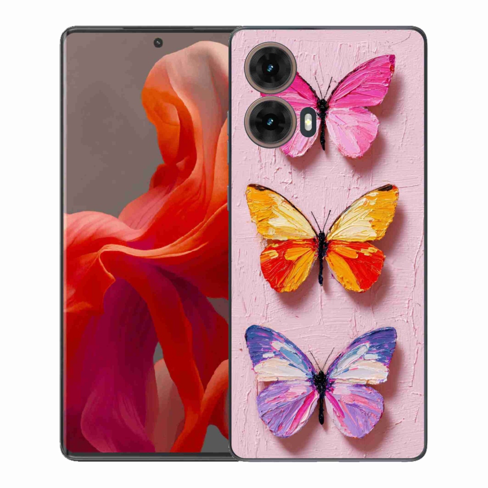 Gél védőburkolat mmCase a Motorola Moto G85 5G-hez - pillangó szentháromság