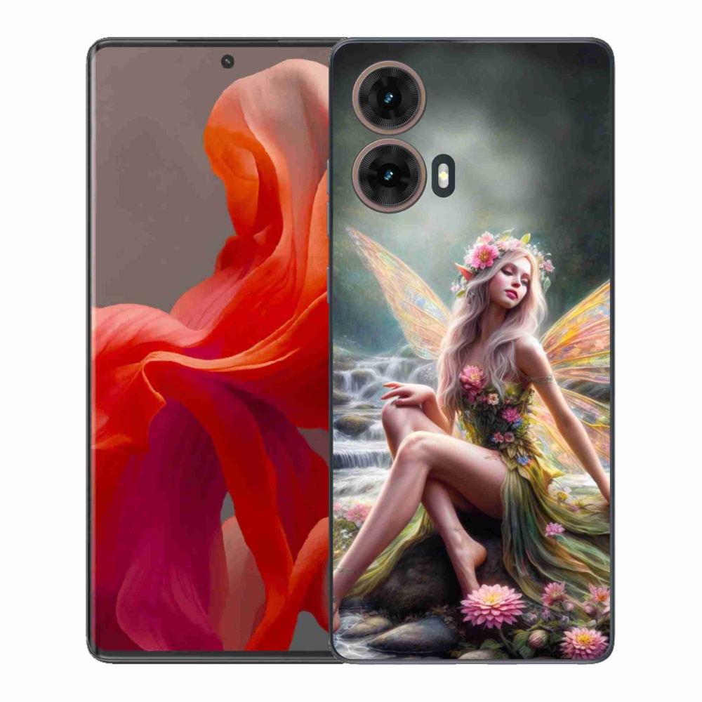 Gél védőburkolat mmCase a Motorola Moto G85 5G - pillangó nő 1