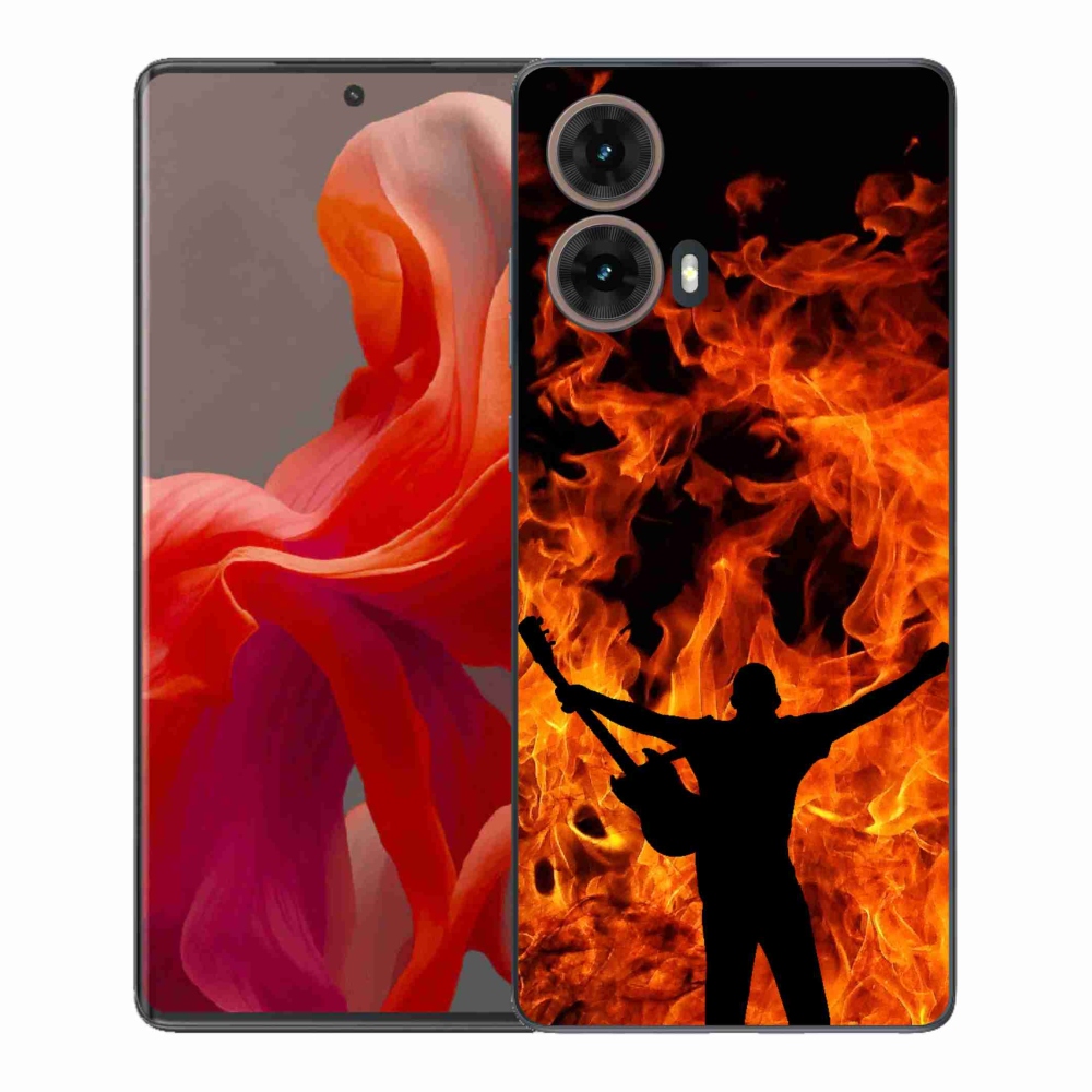 Gél borítás mmCase Motorola Moto G85 5G - zenész és tűz