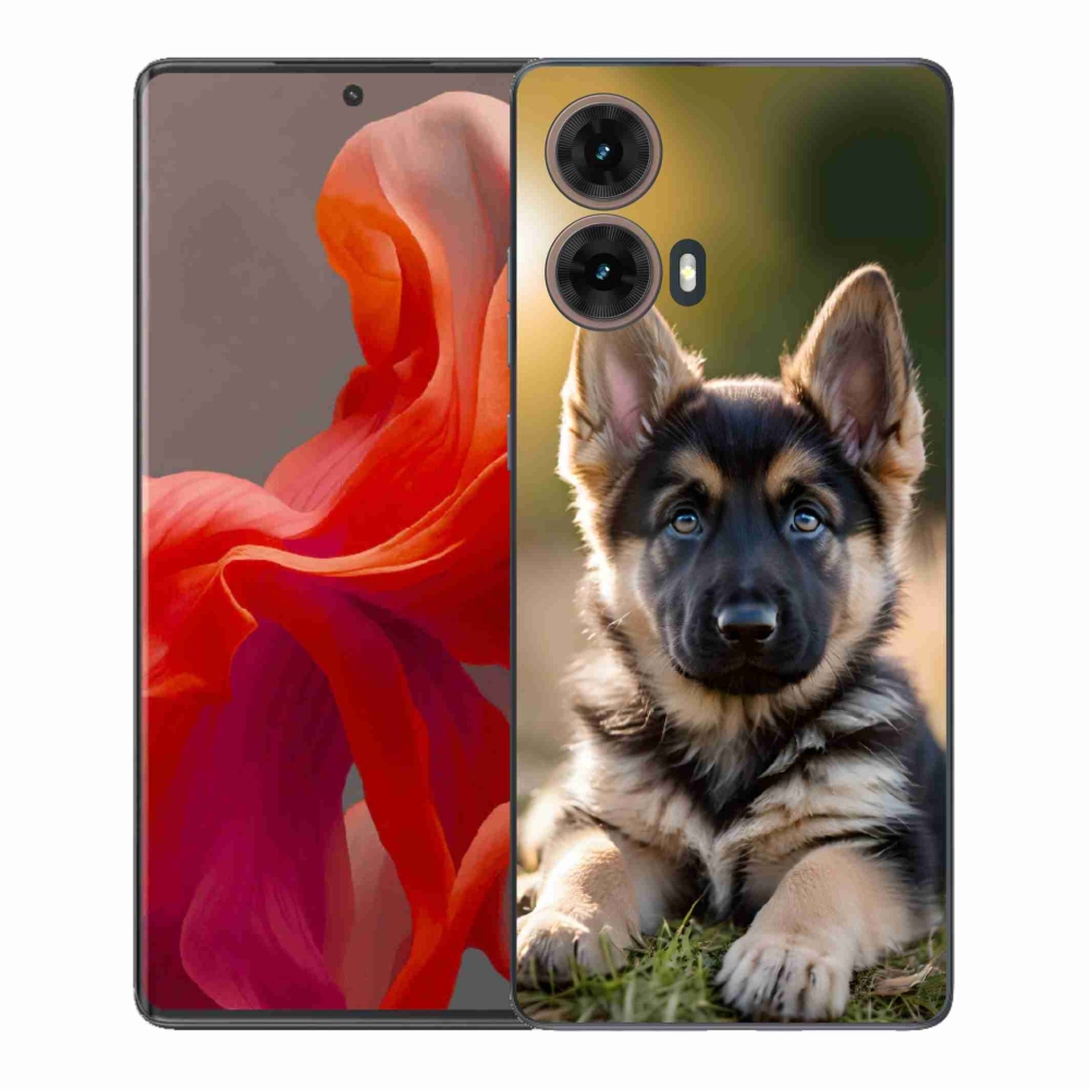 Zselés borítás mmCase a Motorola Moto G85 5G készülékhez - Német juhászkutya a természetben