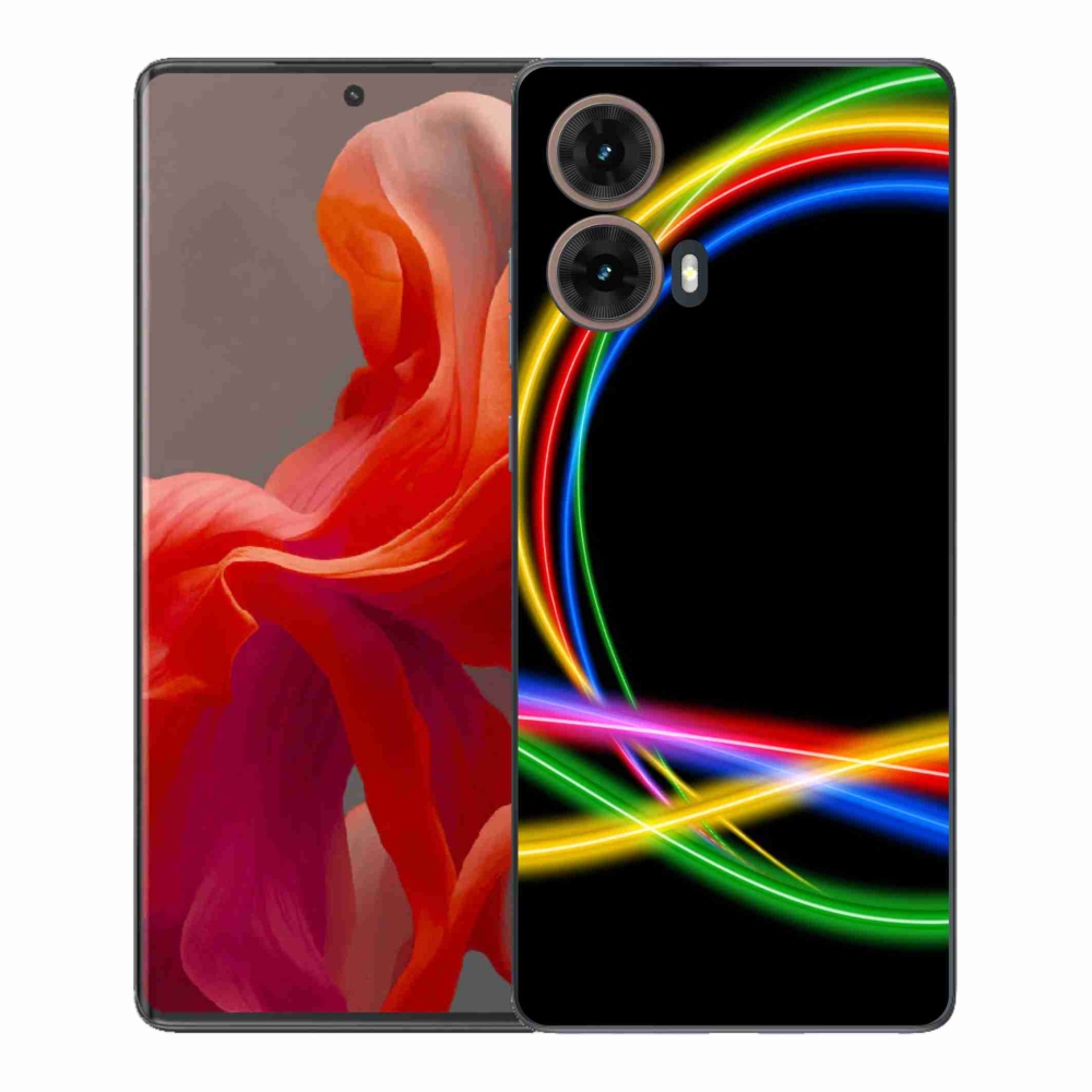 Zselés borítás mmCase Motorola Moto G85 5G - neon körökhöz