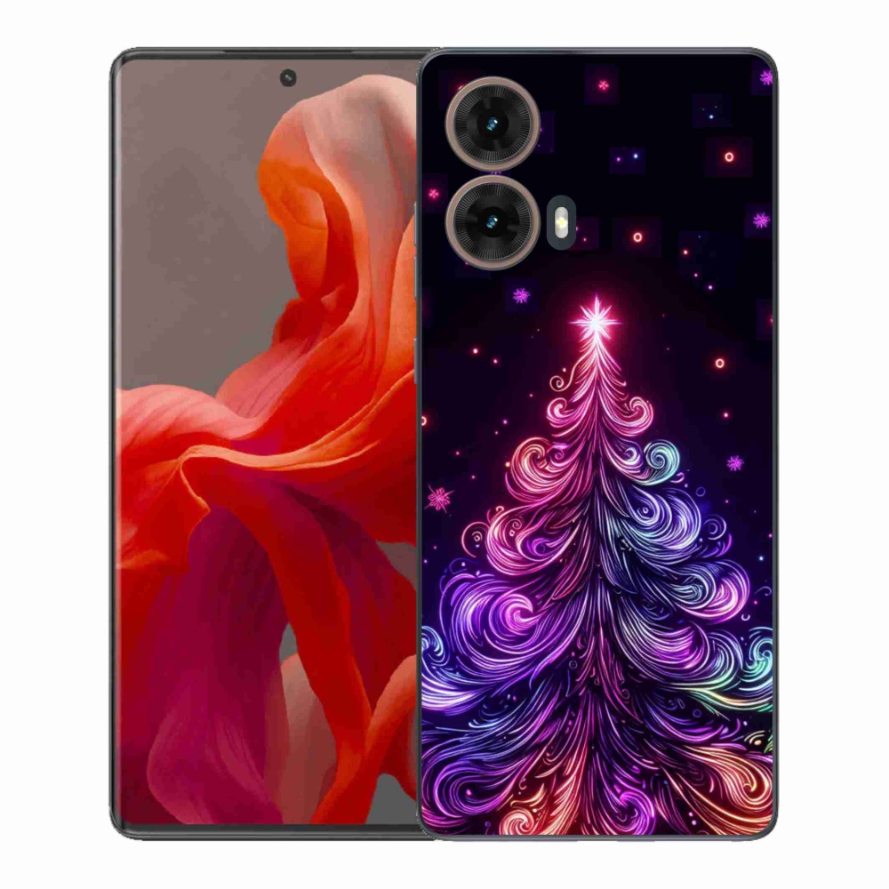 Gél borítás mmCase Motorola Moto G85 5G - neon karácsonyfa 1