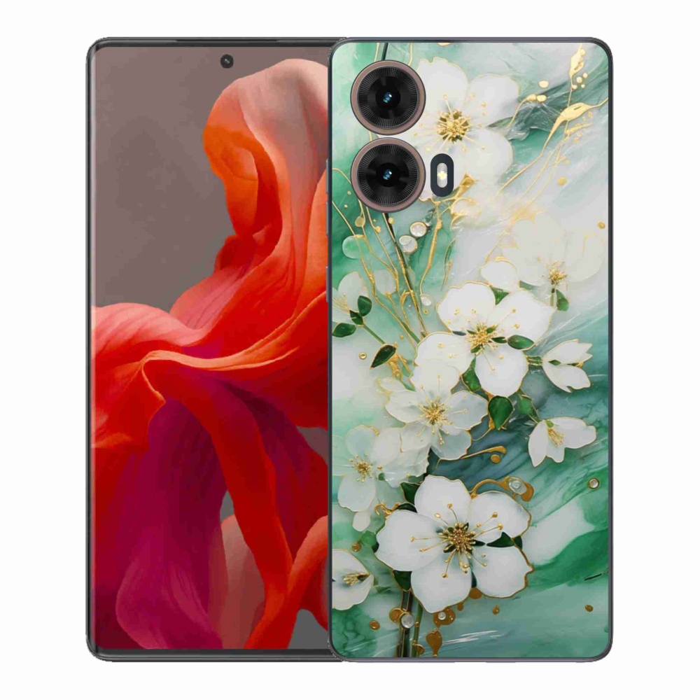 Gél borítás mmCase Motorola Moto G85 5G - finom virágokkal