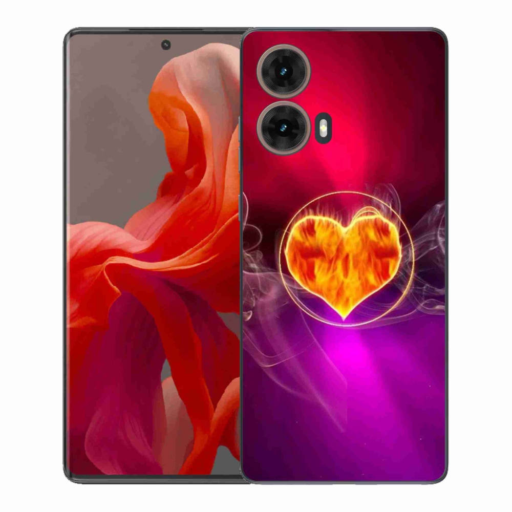 Zselés borítás mmCase a Motorola Moto G85 5G készülékhez - tüzes szív