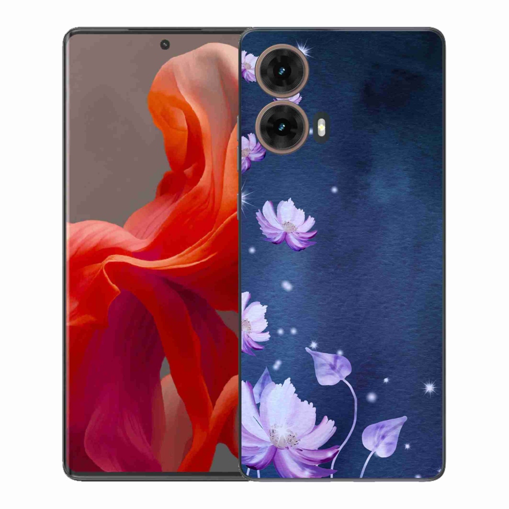 Gél borítás mmCase a Motorola Moto G85 5G készülékhez - hulló virágok