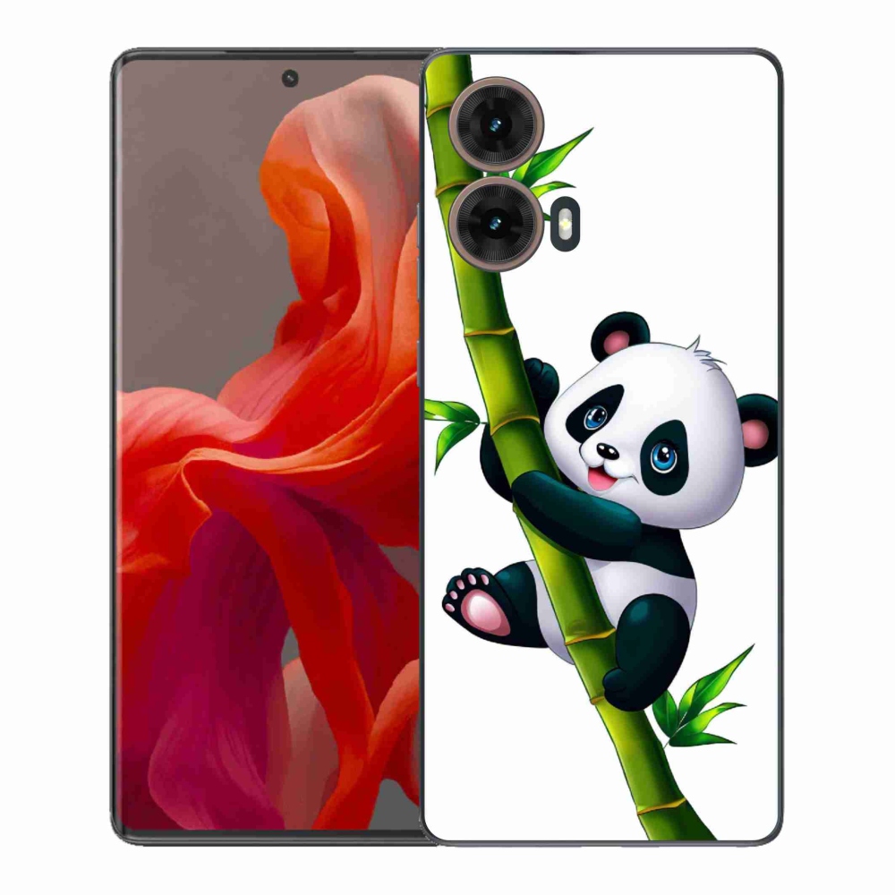 Gél borítás mmCase a Motorola Moto G85 5G készülékhez - bambuszon lévő panda