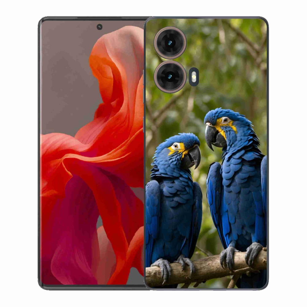 Zselés borítás mmCase Motorola Moto G85 5G - papagáj duóhoz