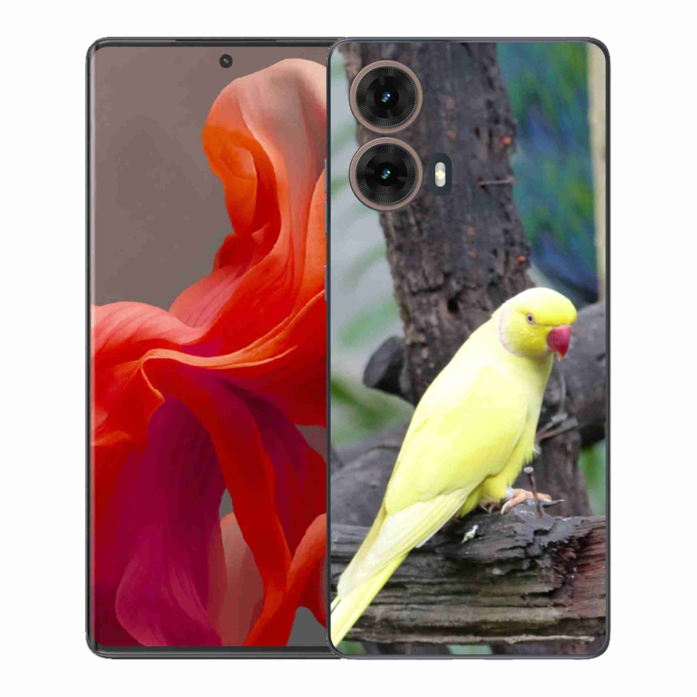 Gél védőburkolat mmCase Motorola Moto G85 5G - papagáj alexander sárga