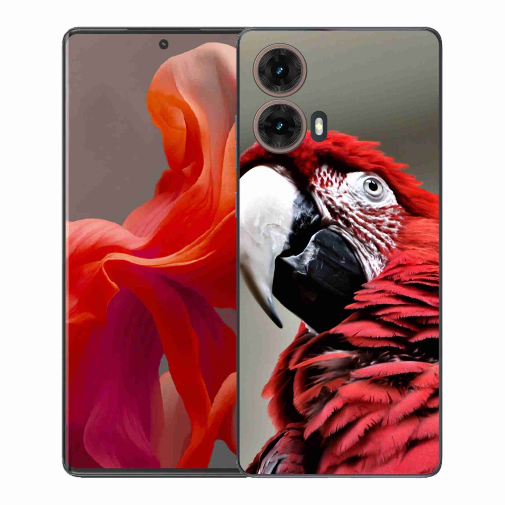Gél védőburkolat mmCase Motorola Moto G85 5G - papagáj ara piros
