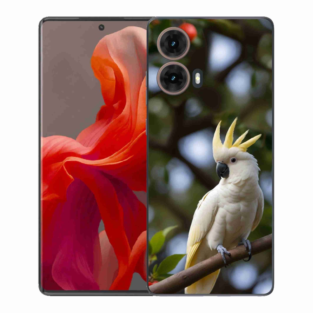 Gél borítás mmCase a Motorola Moto G85 5G készülékhez - papagáj kakadu 3