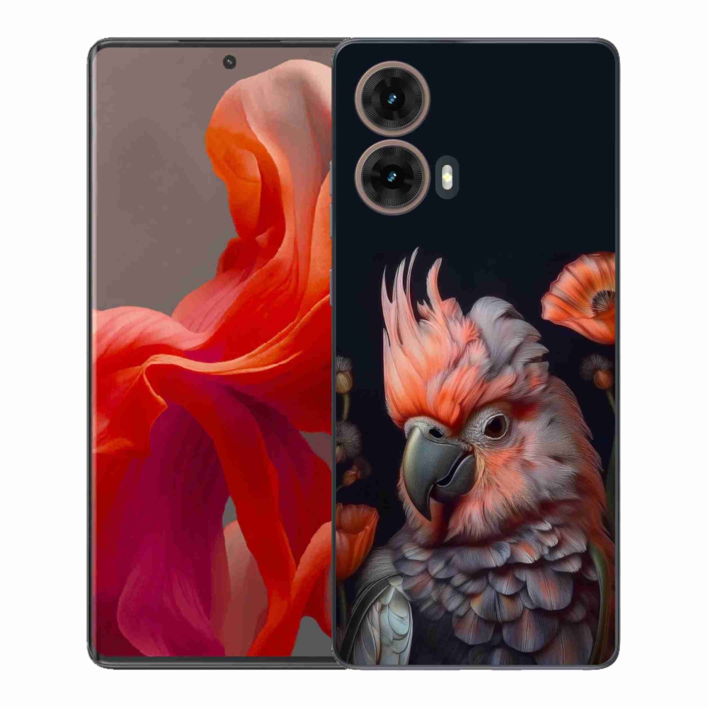 Zselés borítás mmCase Motorola Moto G85 5G - papagáj kakadu színekben