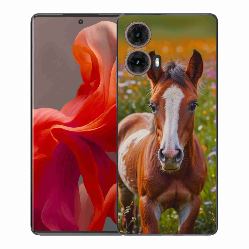 Gél borítás mmCase Motorola Moto G85 5G - aranyos csikóhoz