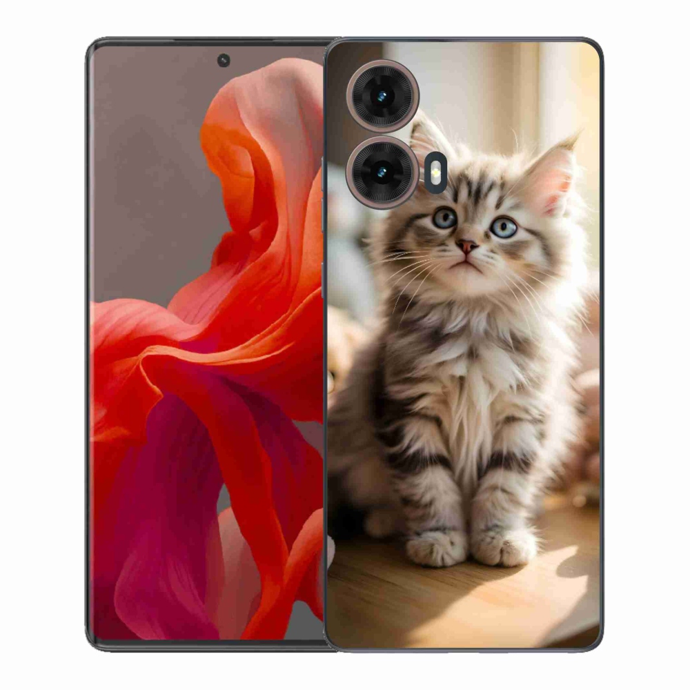 Gél védőhuzat mmCase Motorola Moto G85 5G - aranyos cica 10