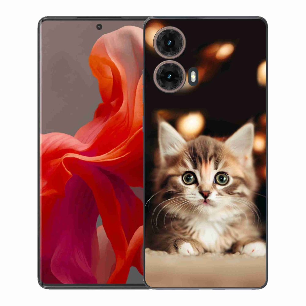 Gél védőhuzat mmCase Motorola Moto G85 5G - aranyos cica 2