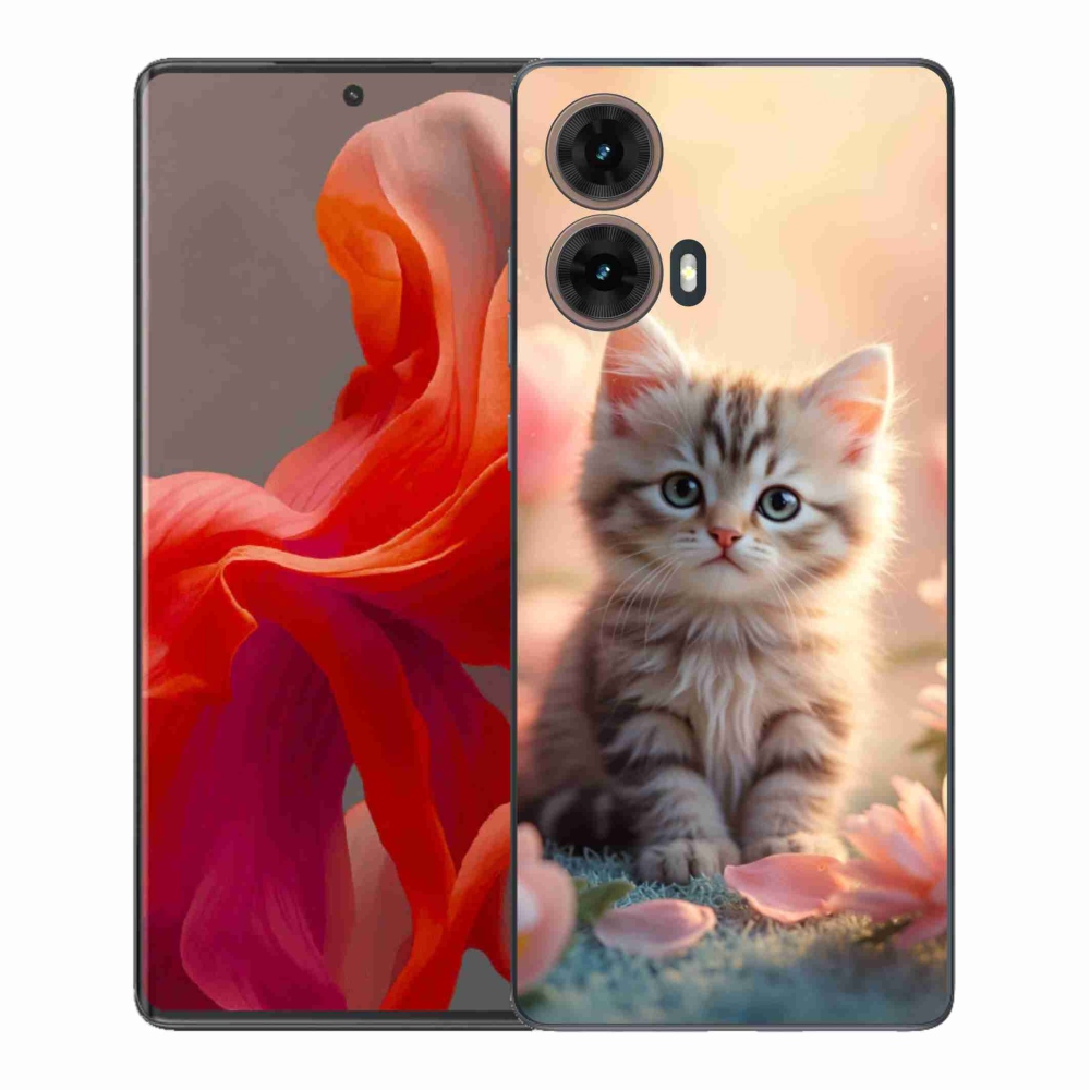 Gél borítás mmCase Motorola Moto G85 5G - aranyos cica 8